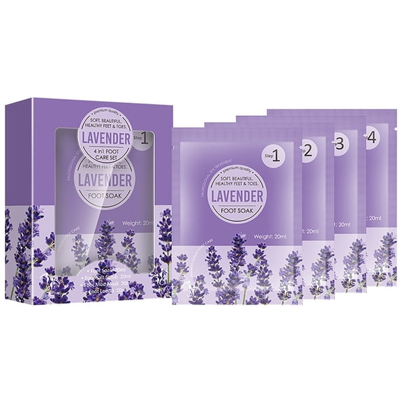 Exfoliating Foot Bath Soak Set - Dead Sea Salt Pedicure Treatment for Rough, Dry Feet - At-Home Spa Callus Remover Kit