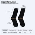 thumbnail image 4 of Unisex Trendy Socks - 2 Pairs with Sleek Black Design Subtle Orange & Yellow Wave Pattern Perfect for All Seasons, 4 of 5