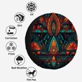 thumbnail image 4 of Abstract Colorful Tribal Totem Polyester Universal Spare Wheel Tire Cover Custom Tire-Covers for Trailer RV SUV Truck Camper, 4 of 5