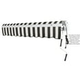 thumbnail image 7 of Awntech 16 Ft Maui Right Motorized Heavy Duty Patio Retractable Awning (192in x 9.25in x 120in), Black/White Stripe, 7 of 7