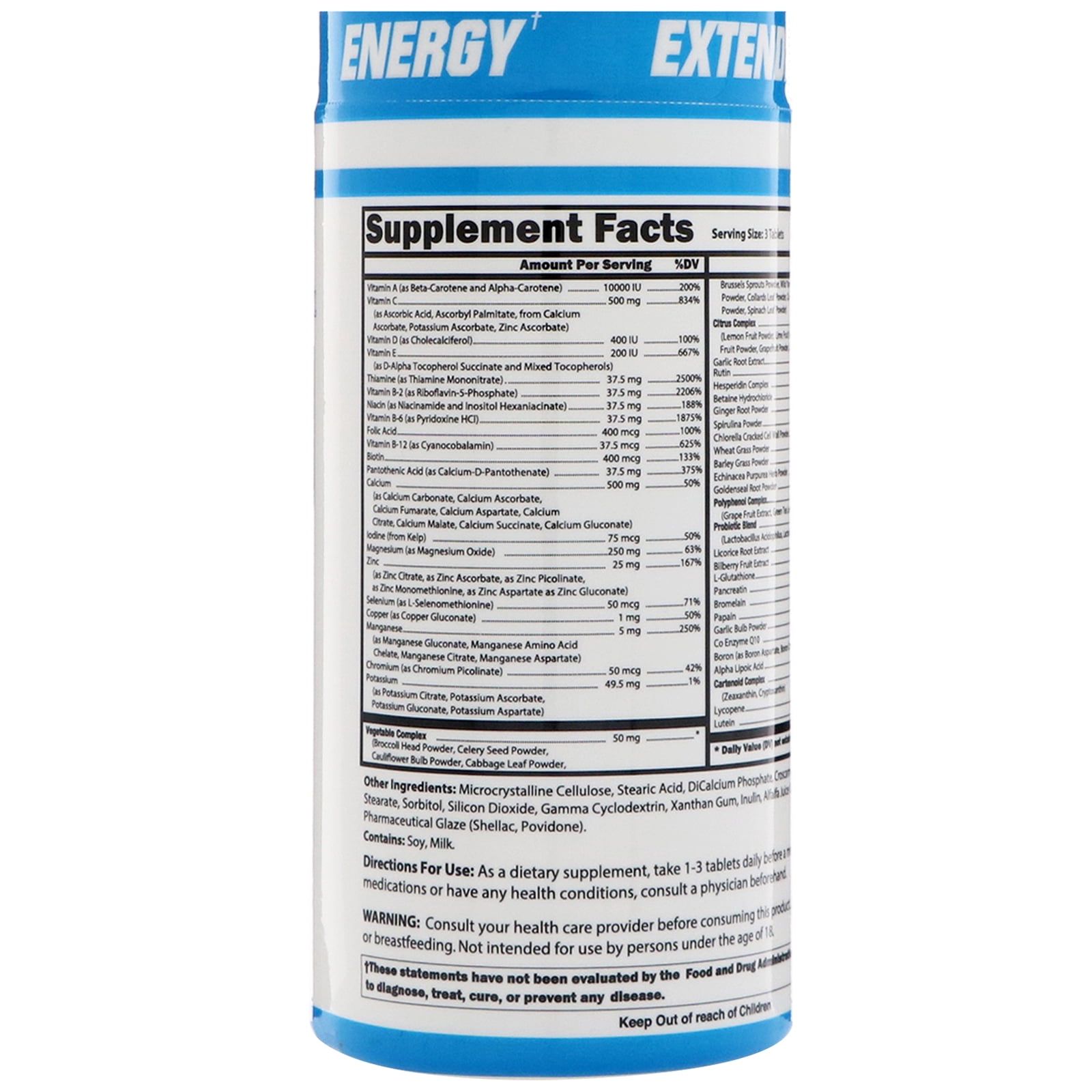 CTD Sports Multi Elite: Whole Food Multivitamin for Total Wellness Support – 120 Capsules