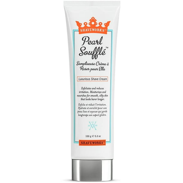 Shaveworks Pearl Soufflé Shaving Cream for Women Soothing, Hydrating