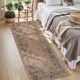 thumbnail image 3 of SUNDEREY 2'x6' Floral Easy Jute Kitchen Rug,2x6ft Hallway Easy Jute Rug Non Slip Washable Runner Rug for Entryway Indoor, Khaki Indoor Outdoor Carpet for Hallway Entry Front Door,Butterfly&Fleur, 3 of 9