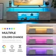 thumbnail image 2 of Cubehom 63'' LED TV Stand Entertainment Center with Storage Wood Gaming TV for 70 inch TV, Gray, 2 of 6