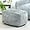 Black&grey, variant on 15"(H) Bean Bag Ottoman Pouf, 6.6LB Memory Foam Filled Footstool for Sofa, Accent Stuffed Footrest Stool with Washable Cover, Single Footrest Stool for Living Room, Bedroom, Pink