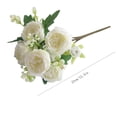 thumbnail image 5 of LHWEN 5 Bundles Artificial Peony Flowers Rose Home Party Wedding Decorative Roses Bouquet No Pruning or Watering Required Ideal for Busy Individuals or Those Without a Green Thumb, 5 of 6
