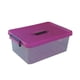 thumbnail image 3 of 8Cajas de Plastico 18 litros Tapa Rosa Peyo Transparente Multiusos, 3 of 4