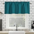 thumbnail image 5 of Winty Blackout Curtains,Living Room Curtains,1 Piece Black and for Window Thermal Insulated Rod Pocket Short Curtain for Kitchen Bathroom Living Room 57×18 Inch,Tiers & Valances, 5 of 6