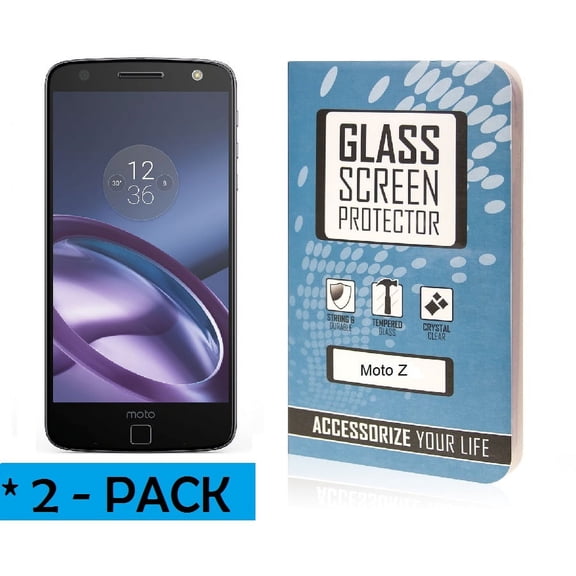 EMPIRE Motorola Moto Z Force / Moto Z Force Droid Edition Tempered Glass Screen Protector [Covers Full Screen], (2-Pack) Clear