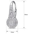 thumbnail image 4 of SuperJeweler Diamond Drop Earrings for Women, Nearly 1/2 Carat with Double Halo and Leverbacks, 3/4 Inch Stud Earrings, Elegant Diamond Jewelry Gift, 4 of 7