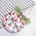 thumbnail image 4 of Watercolor Flowers Welcome Sign for Front Door, Round Sign Hanging Welcome Sign Welcome Wreath for Farmhouse Porch Door Home Decor, 4 of 7