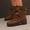 Brown, variant on Tawop Ladies Boots Chunky Low Heel Buckle Winter Fall Black Boots