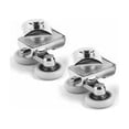thumbnail image 2 of Double Shower Door Wheels, Zinc Alloy, 23mm Dia., Smooth Sliding Performance Premium 4-Pack, 2 of 5