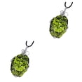 thumbnail image 4 of Minnieouse Abalorio de meteorito para mujer, colgantes colgantes de aniversario, joyería ligera verde elegante, hallazgos, decoraciones, 5-10 g verde 5-10 gramos 2piezas Minnieouse  CBP579952, 4 of 5