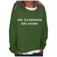 thumbnail image 1 of WEAIXIMIUNG Sweatshirts Personnalisés Design pour Femmes Mode Décontractée Imprimé Lettre Col Rond Manches Longues Deux Hoodies, 1 of 4