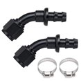 thumbnail image 1 of Conector para manguera PTNHZ 6AN 45° hembra giratorio a barbiquejo de bloqueo, 1 of 7