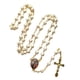 thumbnail image 2 of Collar Sonducket largo perla simulada católico rosario crucifijo, 2 of 6