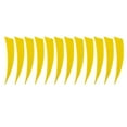 thumbnail image 2 of 12 Pieces 4 Inch Archery Arrow Parts Archery Accessories Feathers 4 Inch Arrow Fletches Fletchings Vanes Yellow, 2 of 9