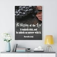 thumbnail image 7 of Scripture Walls  The Blessing of The Lord Proverbs 10:22 Scripture Bible Verse Canvas Christian Wall Art Ready to Hang Unframed, 7 of 7