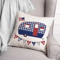 thumbnail image 3 of Creative Products Patriotic Camper 18 x 18 Indoor / Outdoor Pillow, 3 of 3