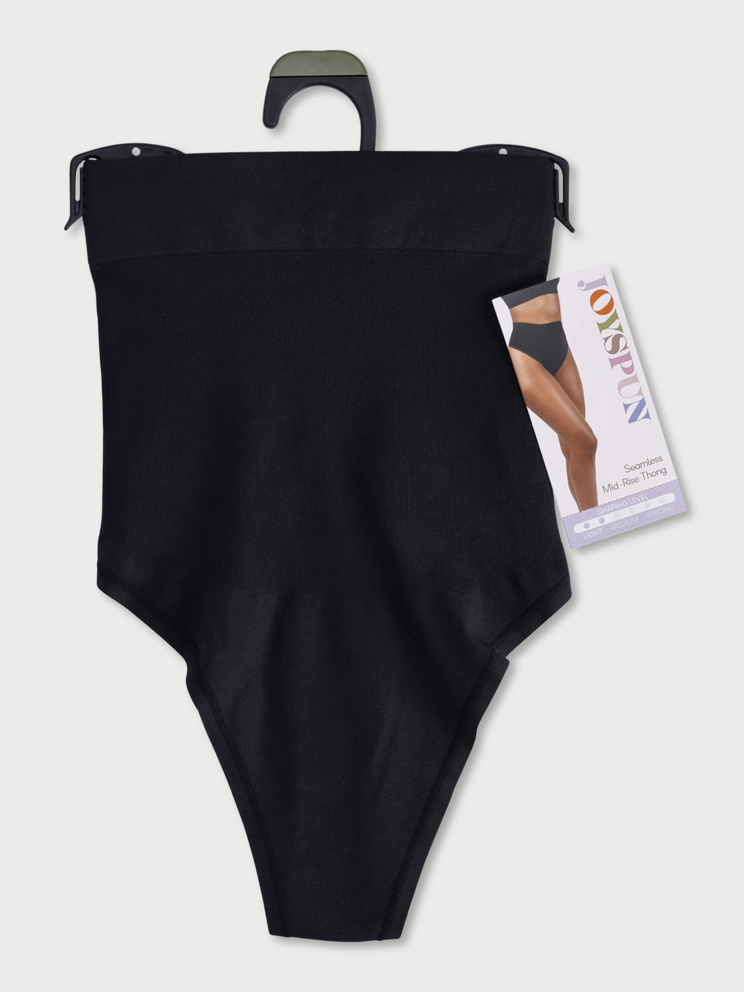 Joyspun Women's Seamless Mid-Rise Shaping Thong, Sizes S to XXXL