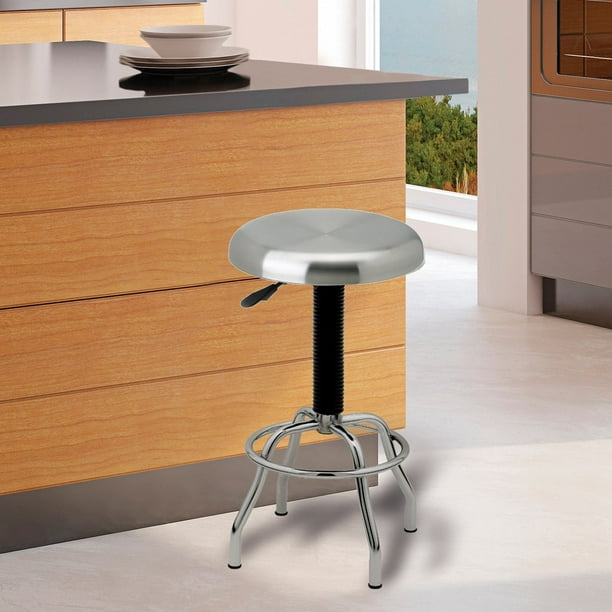Stainless Steel Pneumatic Work Stool Seville Classics® Stainless