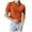 Orange, variant on JTieacloth Mens Collar Shirt Men's Summer Fashion Casual Short Sleeved Tops Solid Color Cardigan Tight Shirt Men's Clothing Black L