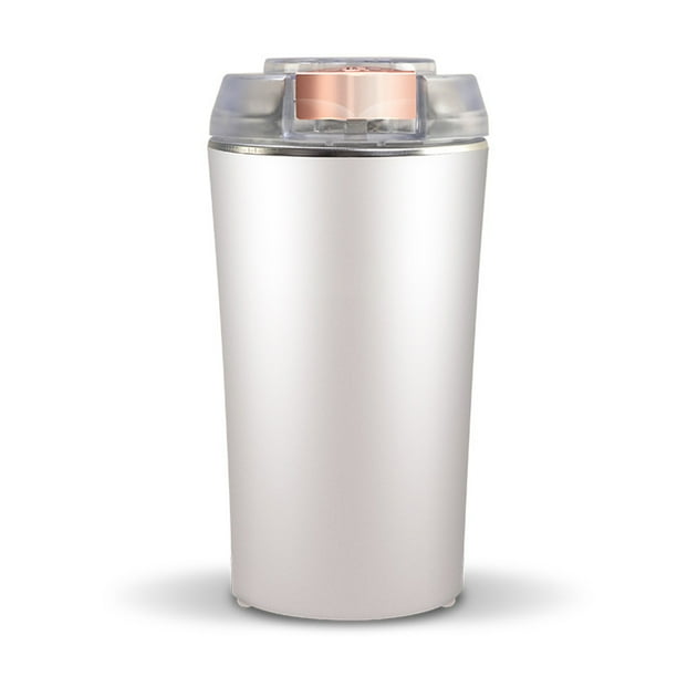 Cateissary Molinillo de pimienta eléctrico de acero inoxidable, portátil, de doble capa, de bajo ruido, accesorios para máquina de molienda de cocina Electrodomésticos Blanco Cateissary HA081832-02B