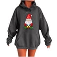 thumbnail image 2 of Hoodies for Women Christmas Print Long Sleeve Pullover Oversized Soft Cozy Sweatshirt with Pocket Holiday Casual Fall Winter Warm Top, 2 of 4