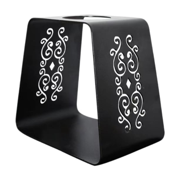 Soporte para cafetera de vertido manual portátil, soporte para herramientas de barista, soporte para filtros negro