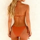 thumbnail image 4 of Tankini para mujer, traje de baño de dos piezas con tirantes de color liso, informal, de playa, a la moda, para mujer, tankini, de dos piezas, para mujer, trajes de baño para mujer, tankini para mujer, 4 of 4