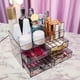 thumbnail image 1 of Organizador de maquillaje de acrílico transparente con 4 cajones, diseño elegante en negro, ideal para mantener tus cosméticos y joyas ordenados en el tocador., 1 of 6