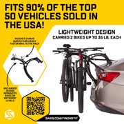 Saris Trunk Bike Rack Mount Bones EX for Car and SUV, 2 Bikes
