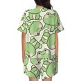 thumbnail image 3 of Kdxio Cute Frog Print Pajamas Sets for Women Short-Sleeved Pjs with Lounge Shorts Two Piece Sleepwear S-4XL, 3 of 8