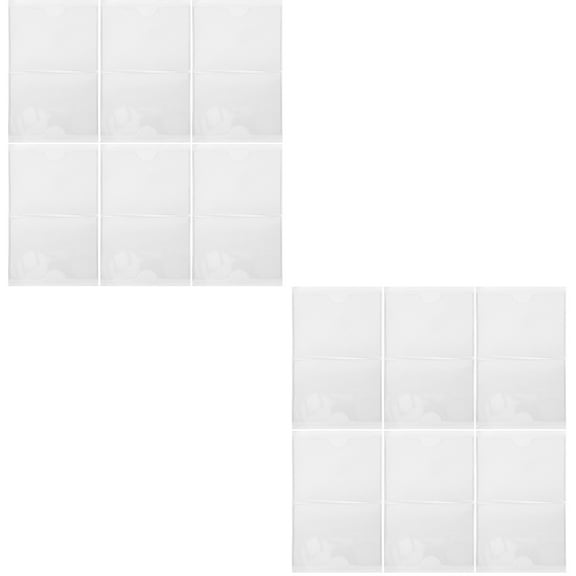 2 Count Labels for Storage Bins Clear Paper Sleeves