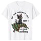 thumbnail image 4 of Camisetas con estampado de gato para mujer, ropa divertida de Navidad para amantes de los gatos, 4 of 5