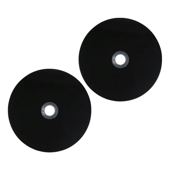 2 Pack 32" Fifth Wheel Disc Lube Plate w/ Steel Retention Clip - 5mm Thick, HDPE - Friction protection for 5th Wheel Trailer, RV, Camper Safety Kit