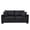 Black, variant on Leumius 69" Sofa for Living Room,Modern 2 Seater Couch for Small Space,Upholstered Loveseat with 2 Throw Pillows,Coffee