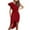 Wine dresses for women 2023, variant on Wycnly Formal Dresses for Women One Shoulder Ruffle Layer Irregular Wrap Hem Evening Party Formal Dress Slash Neck Sleeveless Solid Summer Midi Dresses Black S Clothes