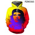 thumbnail image 3 of Sudadera con capucha con estampado 3D del Che Guevara para hombre, sudaderas holgadas informales de gran tamaño personalizadas, ropa de calle para hombre, 3 of 5