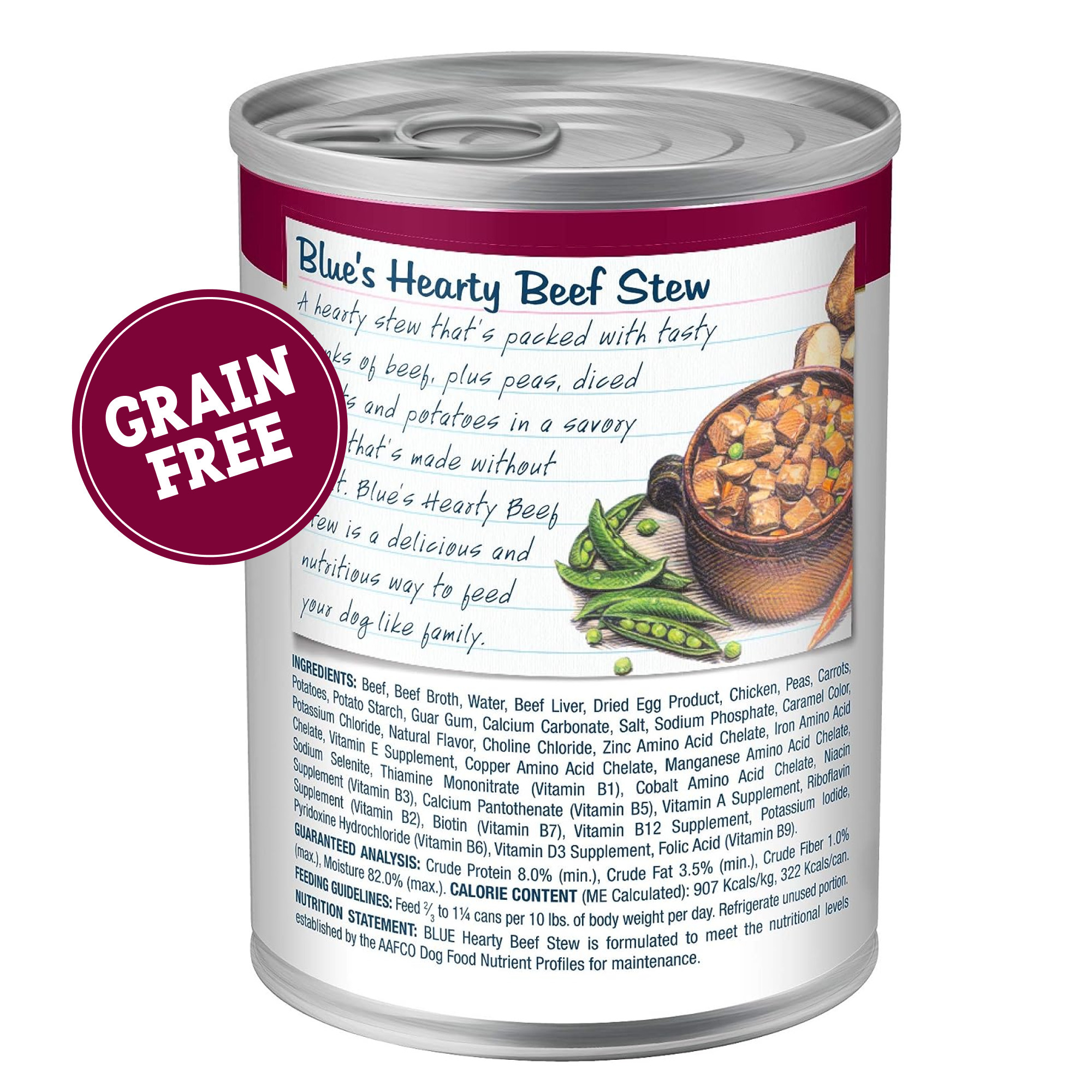 Blue Buffalo Blue's Stew Grain-Free Wet Dog Food, Beef, 12 Pack photo 3