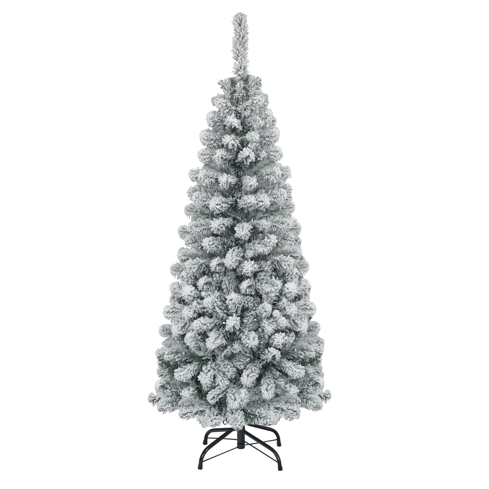 Costway 4.5-Foot Flocked Pencil Christmas Tree with 242 Tips photo 2