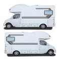 thumbnail image 4 of 2 Pcs Universal Side Sticker Long Stripe Auto Body Racing Sports Decals Body Window Decals for RV, Caravan,Truck, 4 of 7
