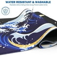 thumbnail image 5 of Gaming Mouse Pad Large XL XXL Mouse Pad, Japanese Sea Wave Large Mouse Pad, 31.5 x 11.8inches 2mm Non-Slip Rubber Base Desk Mat, 5 of 7