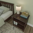 thumbnail image 5 of Plank+Beam Solid Wood Nightstand with Shelves, Espresso, 5 of 9