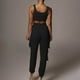 thumbnail image 4 of Puntoco Mujer Casual Verano Cuello Redondo Sin Mangas Tops y Pantalones Largos Traje Liquidación Puntoco Puntoco-5928, 4 of 7