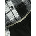 thumbnail image 6 of Baby Boys Outfit, Long Sleeve Hooded Plaid Jacket with Patchwork Pants Infant Clothes, 6 of 8