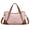 Pink, variant on Wrangler Women's Suede Leather Satchel Handbag, Western Style Top-Handle Shoulder Crossbody Bag with Detachable Strap, Coffee