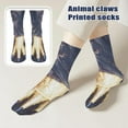 thumbnail image 3 of Funny Creature Socks for Children, Vibrant Digital Print Knee-High Socks, Perfect for School, Parties & Silly Outfit Fun D, 3 of 4