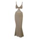 thumbnail image 2 of Vestido ajustado para mujer, sin mangas, con espalda descubierta, largo, para playa y verano 2XL, 2 of 9
